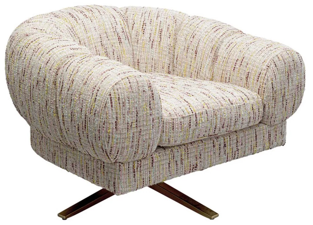 Kare Design Janno Lage Design Fauteuil Draaibaar Beige