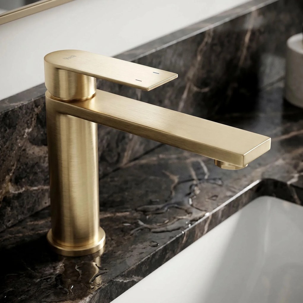 Wastafelkraan REA Hunter Brush Gold Low