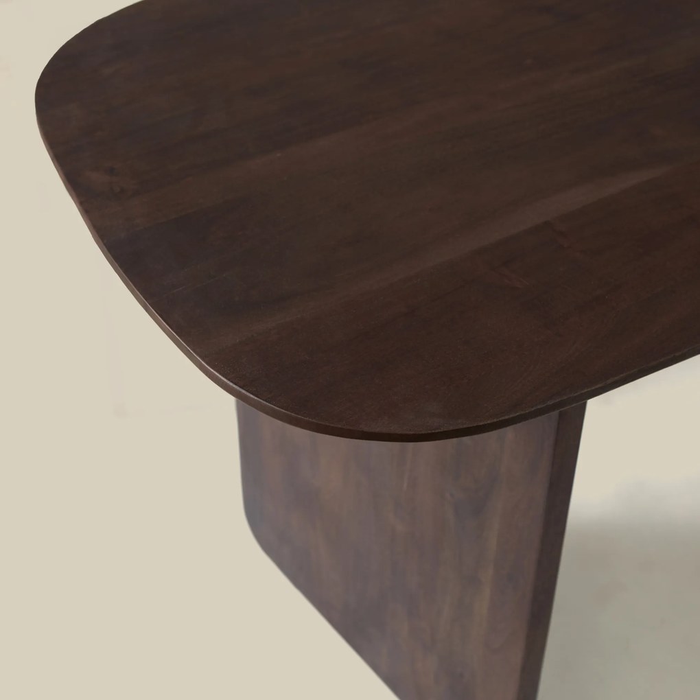 Organische Tafel Walnoot Bruin 180 Cm - 180 X 90cm.