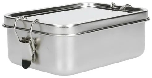 Lunchbox met siliconen ring, RVS, 850 ml