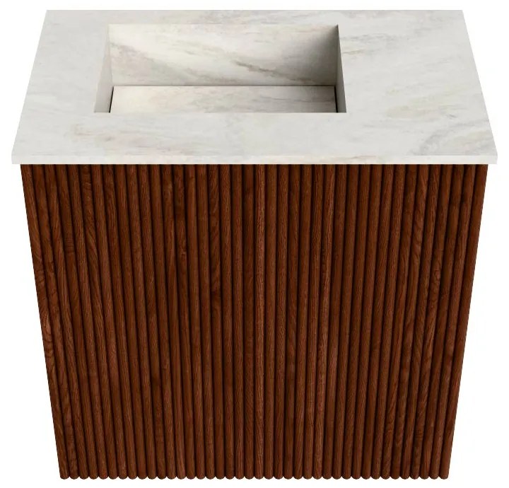 Mondiaz Joya DLux 40cm toiletmeubel ruby met wastafel faye links 1 kraangat ostra