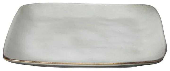 Vierkant bord Toscane - grijs - 20 cm