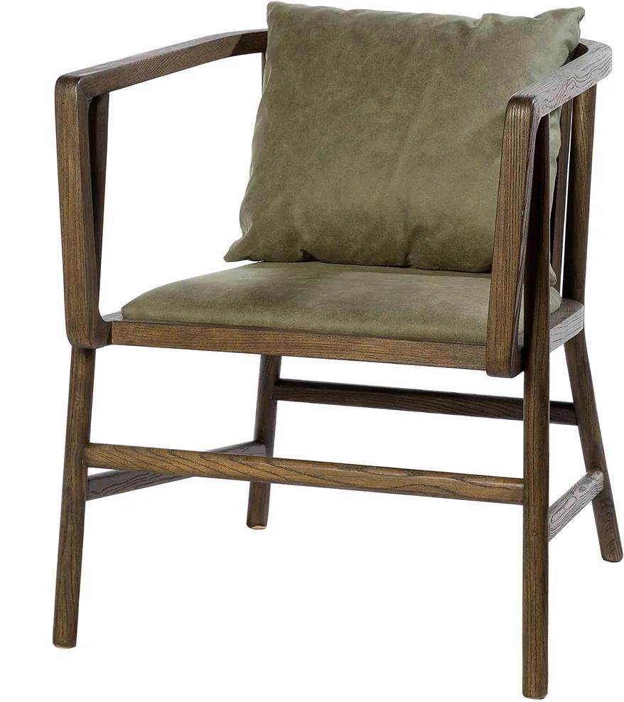 Riverdale | Fauteuil Leeds lengte 61.5 cm x breedte 58.5 cm x hoogte 70 cm groen fauteuils textiel stoelen & fauteuils meubels | NADUVI outlet