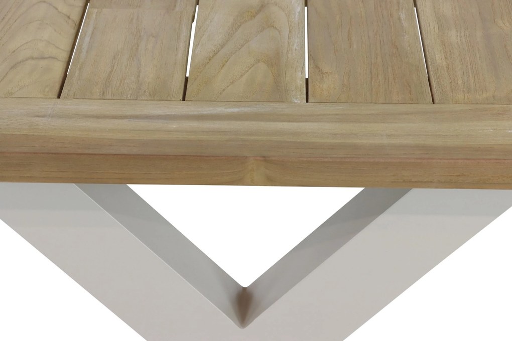 Tuinset 4 personen 180 cm Aluminium Taupe Presto Brentino/Cardiff