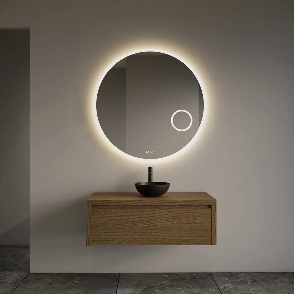 Gliss Design Ares badmeubel 100cm castle brown zonder waskom