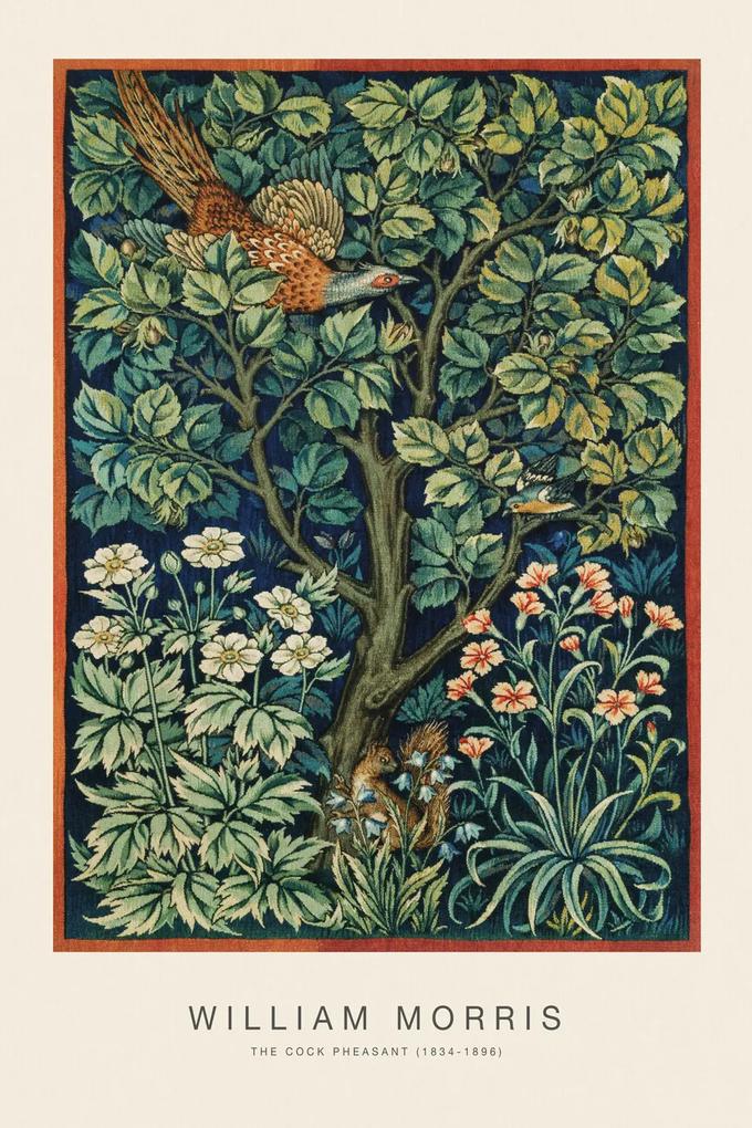 Kunstdruk The Cock Pheasant (Special Edition Classic Vintage Pattern) - William Morris, (26.7 x 40 cm)