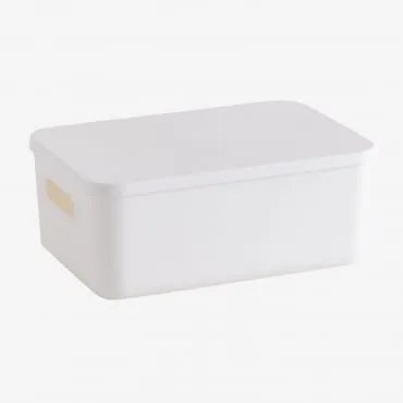 Yure Polypropyleen Organizer Box Wit & ↑12 Cm - Sklum