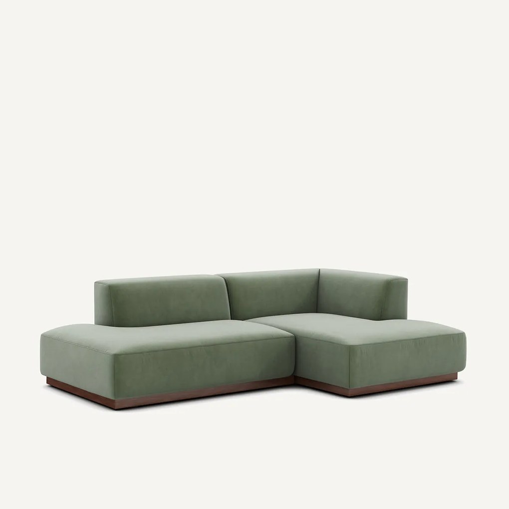 Rechter hoekbank in fluweel, Jacopo