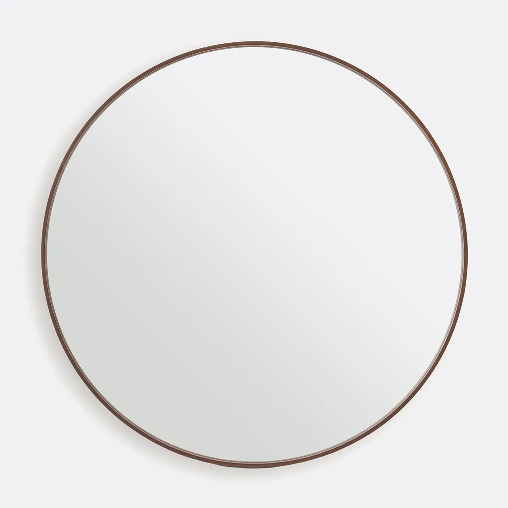 Ronde spiegel fineer notenhoutØ120 cm, Alaria