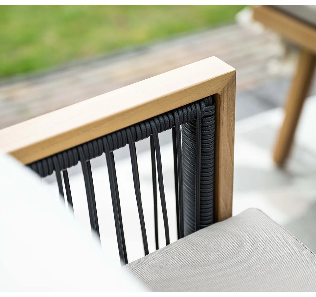 Garden Impressions San Capri lounge dining set 7-delig rechts - light teak aluminium