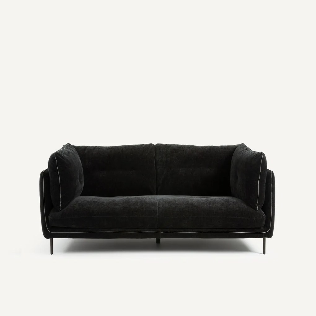 2-zits bank, chenille fluweel, Botero