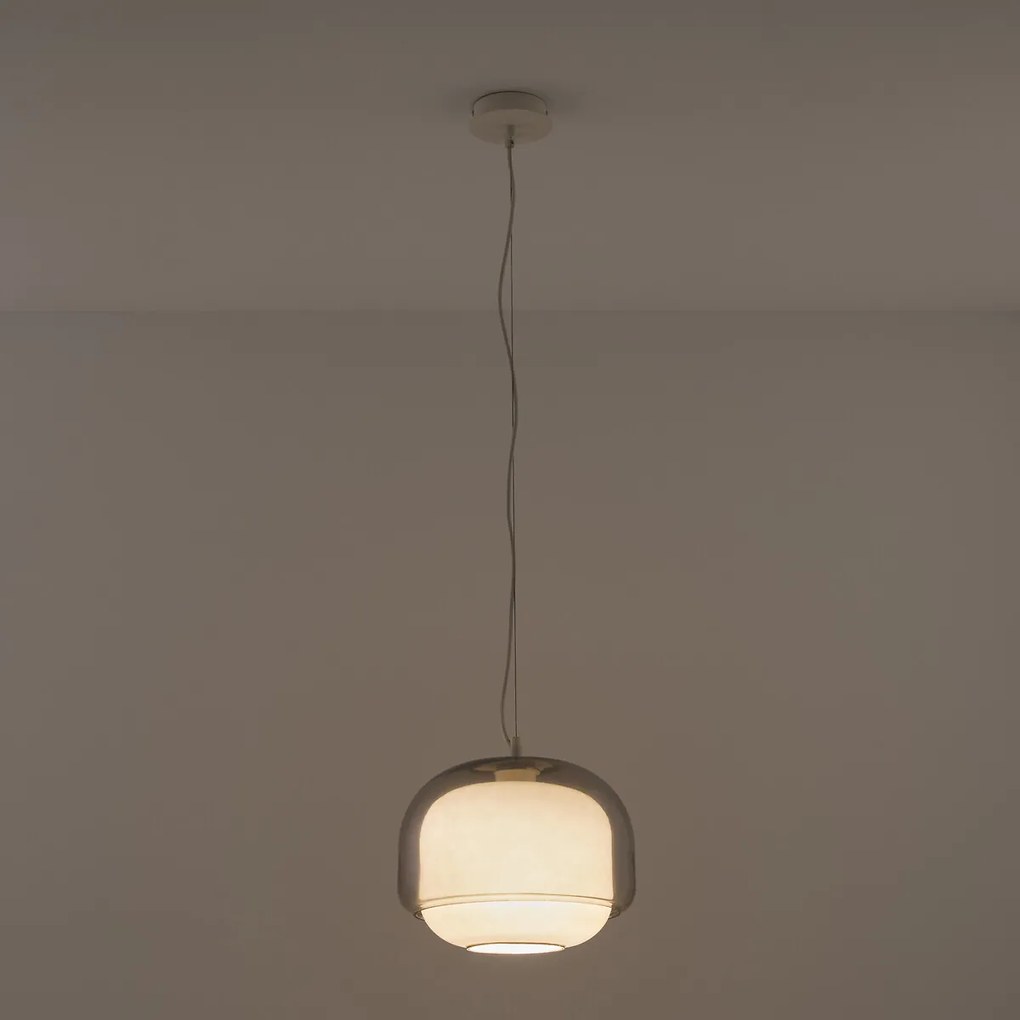 Hanglamp van gekleurd glasØ30,5 cm, KINOKO