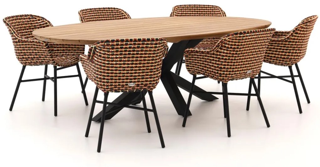 Diningset Hartman  | 6 personen | Tuinset teakhout | 7-delig | Kees Smit Tuinmeubelen