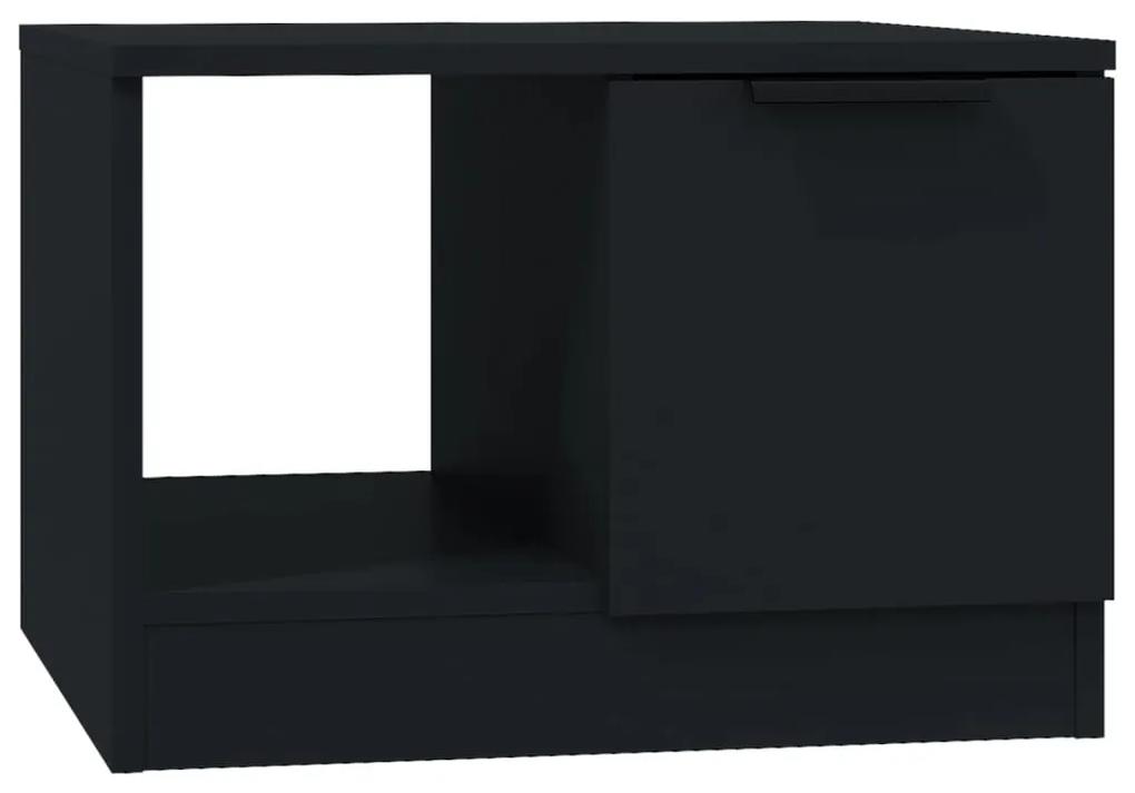 vidaXL Salontafel 50x50x36 cm bewerkt hout zwart