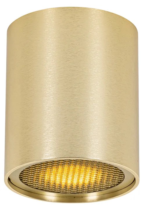 Design opbouwSpot / Opbouwspot / Plafondspot goud GU10 50mm - Tubo Honey Design GU10 cilinder / rond Binnenverlichting Lamp