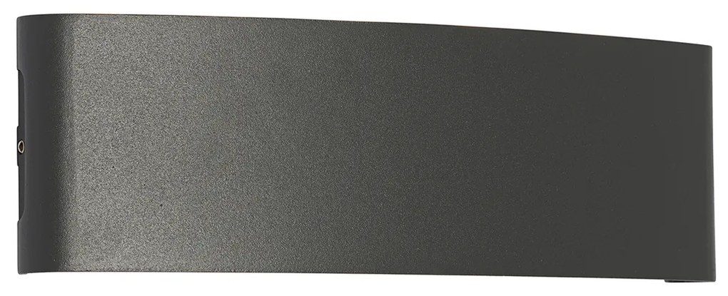 Buiten wandlamp donkergrijs incl. LED 10-lichts IP54 - Silly