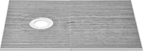 VEVOR Douchebakset, 1524 x 965 x 28 mm, Grote douchebakset met 16,5 cm offset afvoer, Lichtgewicht EPS douche-installatiesets met 2 waterdichte doeken, Douchebak-kantelstangen