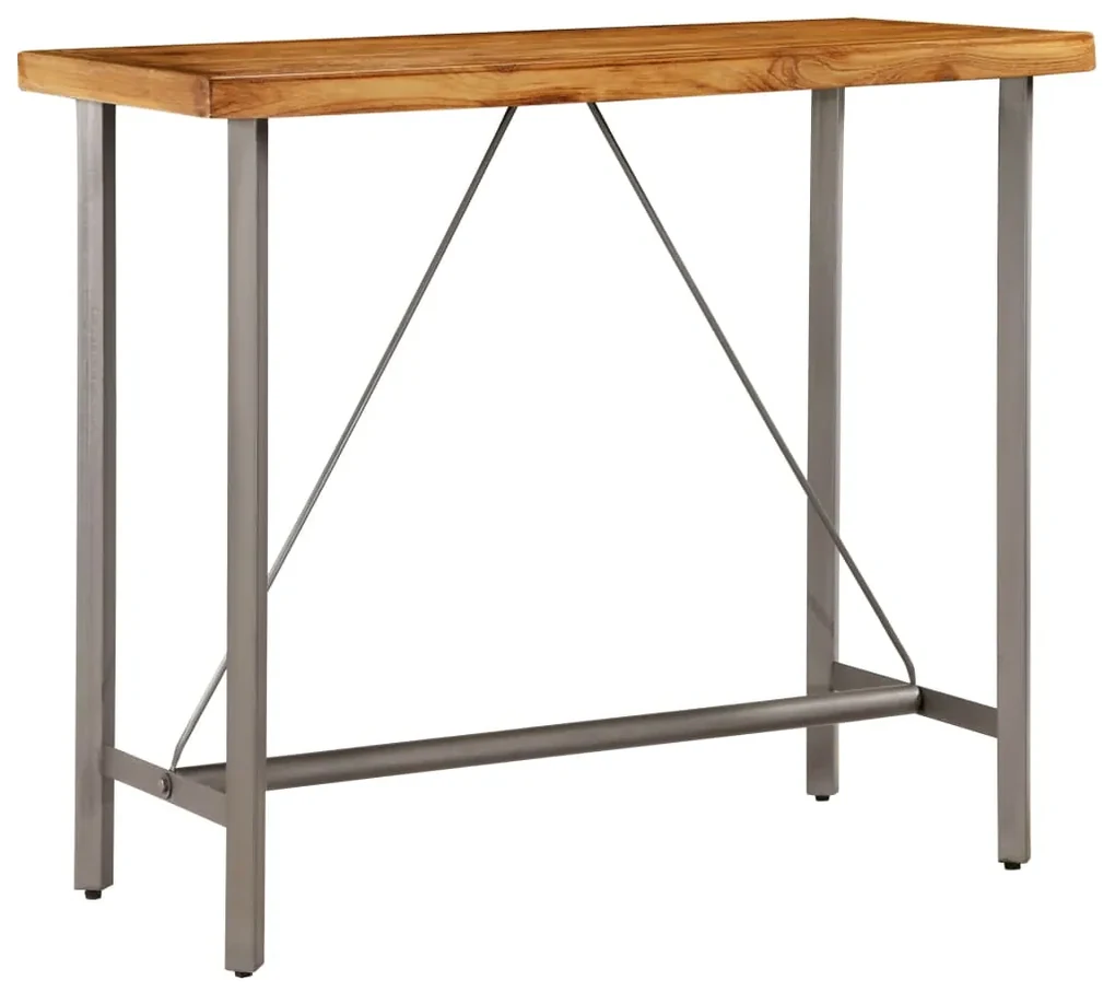 vidaXL Bartafel 120x58x106 cm massief gerecycled teakhout