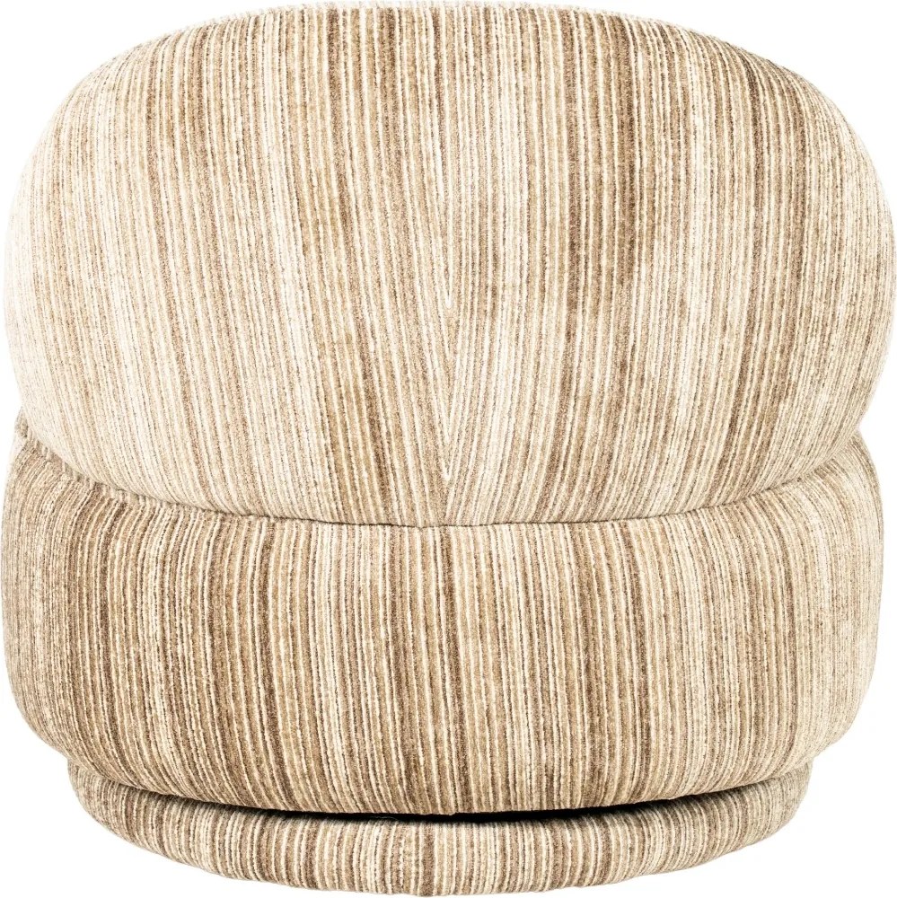 Retro Stoffen Fauteuil Bruin