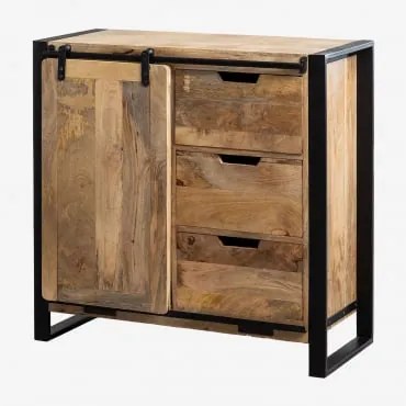 Dressoir 90x45 Cm In Mangohout Kiefer Mangohout - Sklum