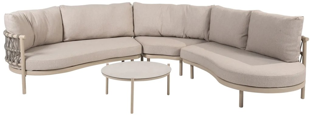 Taste by 4 Seasons Piacenza loungebank latte Loungebank   beige weerbestendig
