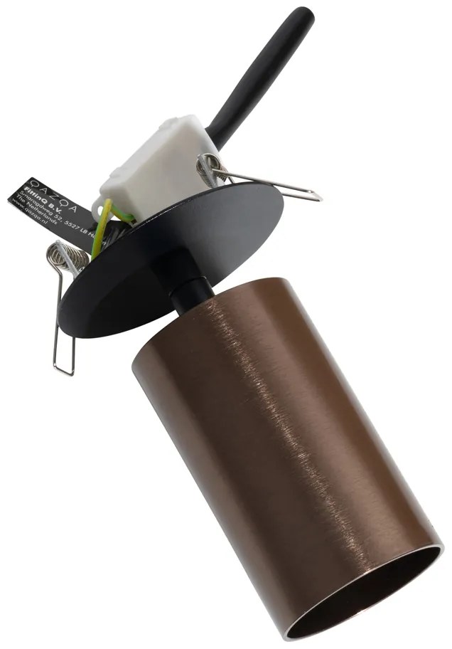 Moderne inbouwspot donker brons GU10 50mm - Chels