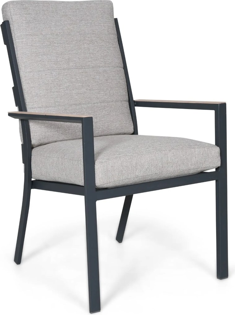 Tuinset 4 personen 155 cm Aluminium Grijs Lifestyle Garden Furniture Lecce/Young