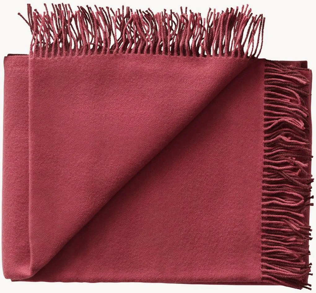 Wollen plaid Secret met franjes