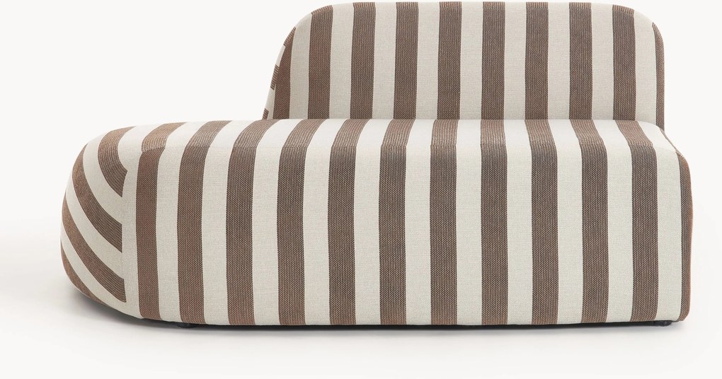 Gestreepte chaise longue module Wolke