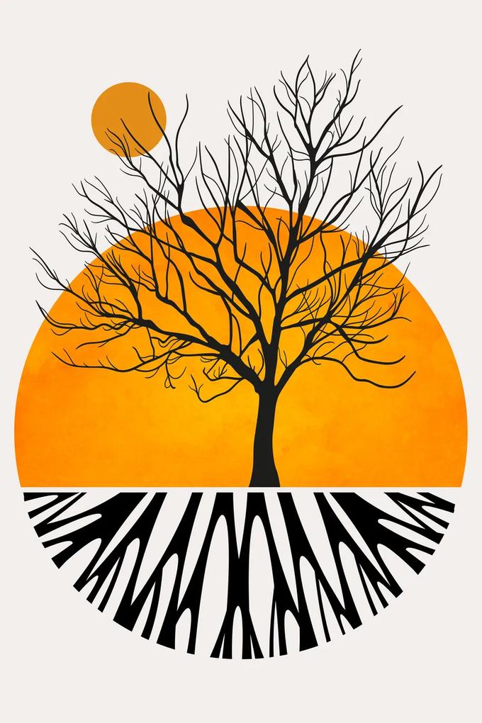 Ilustratie Warming Roots, Kubistika, (26.7 x 40 cm)