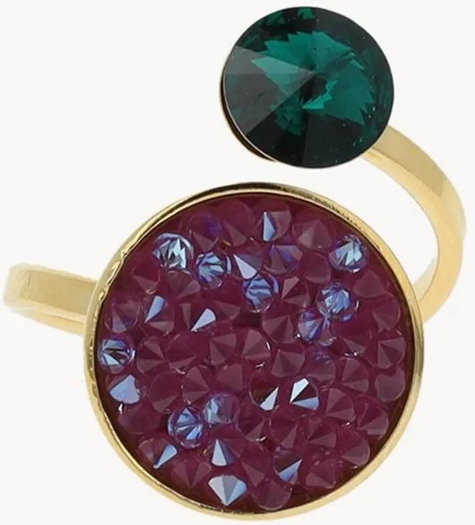 Vergulde ring Classic Rocks