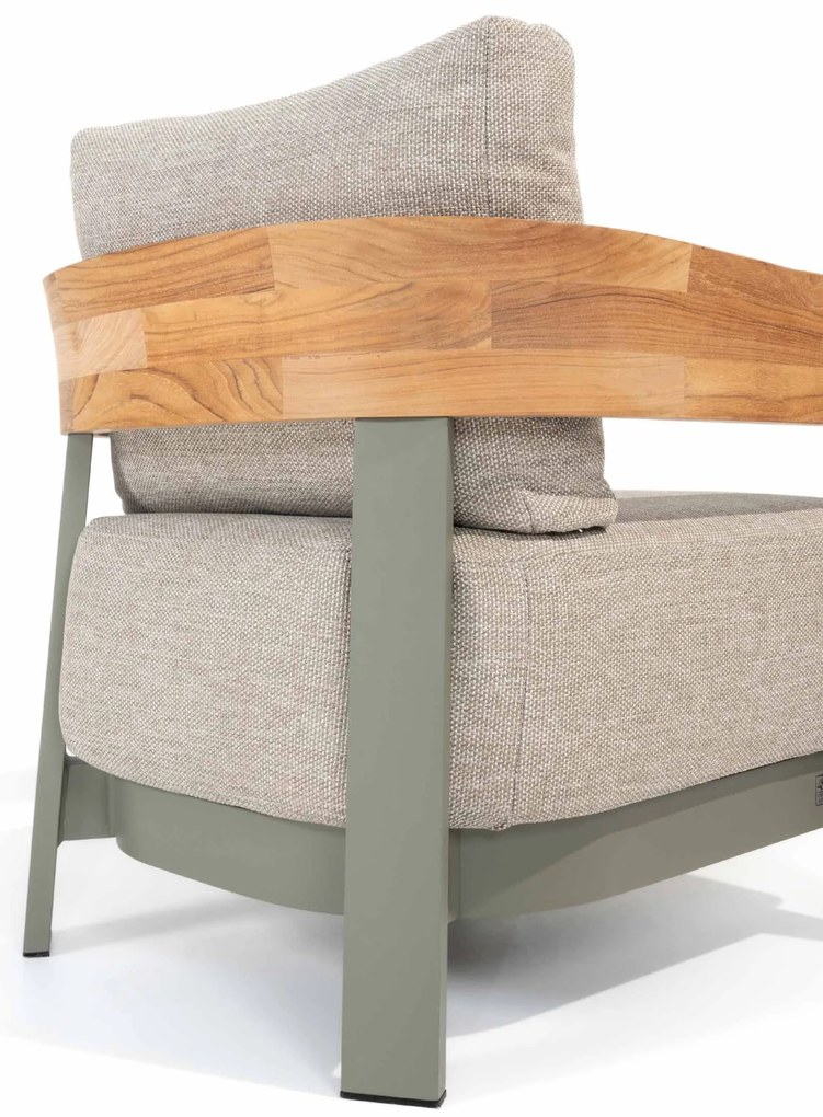 4 Seasons Outdoor Varenna loungestoel olijfgroen SALE weerbestendig