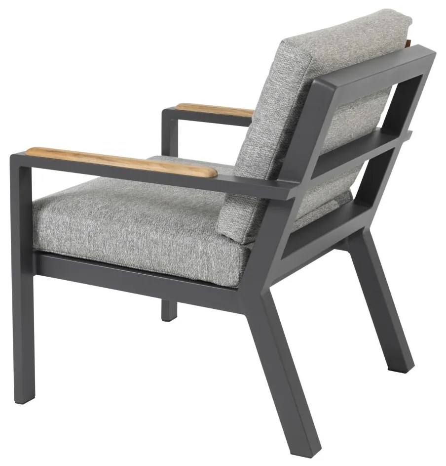 4 Seasons Outdoor Proton low dining chair - Showroommodel  Tuinstoel    antraciet weerbestendig