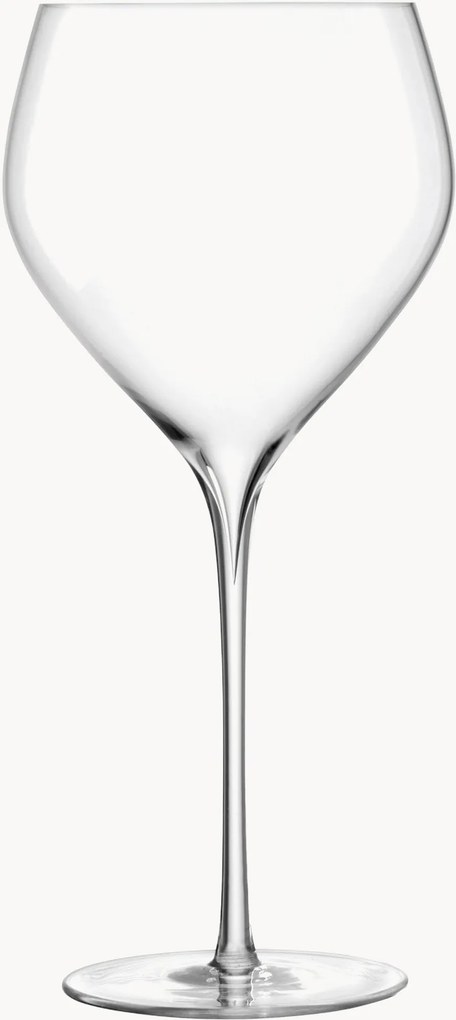 Mondgeblazen rode wijnglazen Savoy, 2-delig