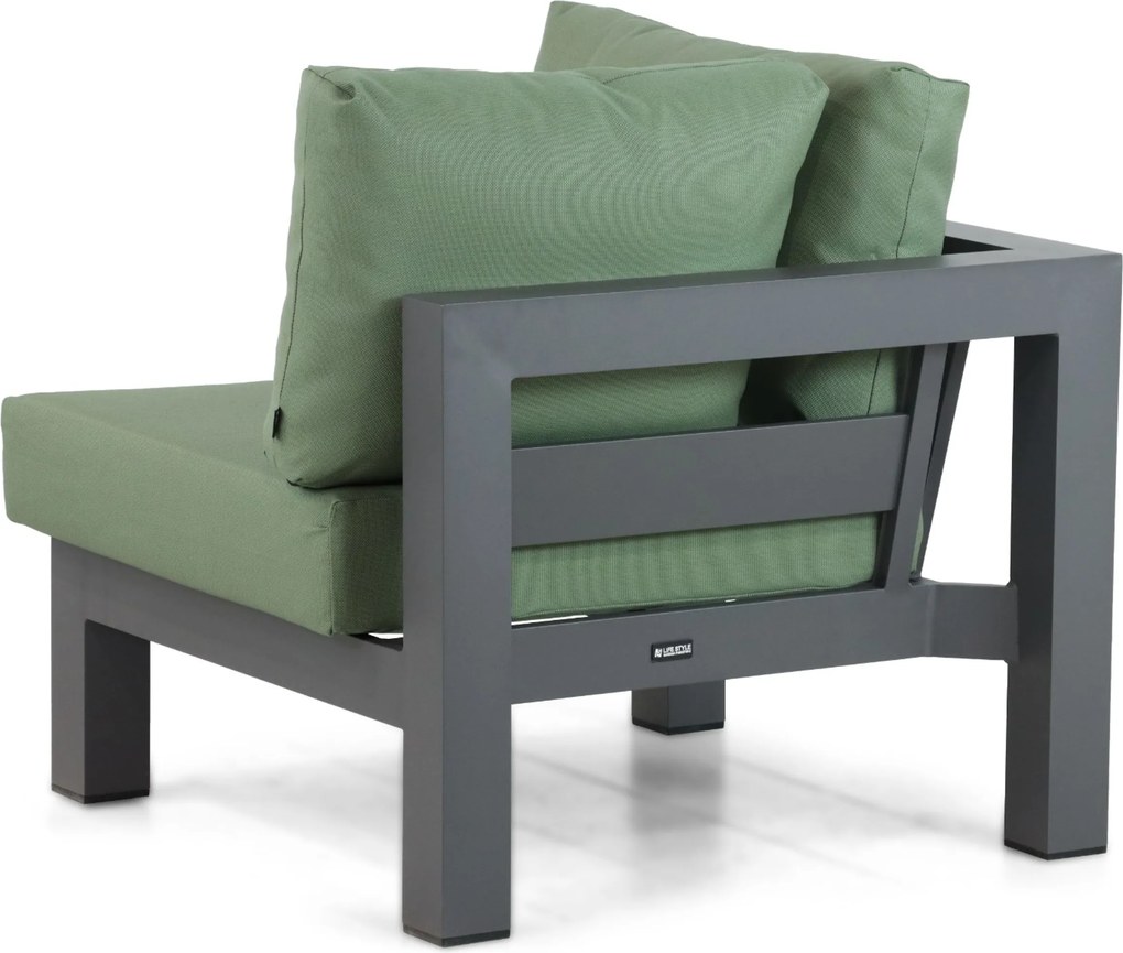 Hoek loungeset 6 personen Aluminium Grijs Lifestyle Garden Furniture Luca