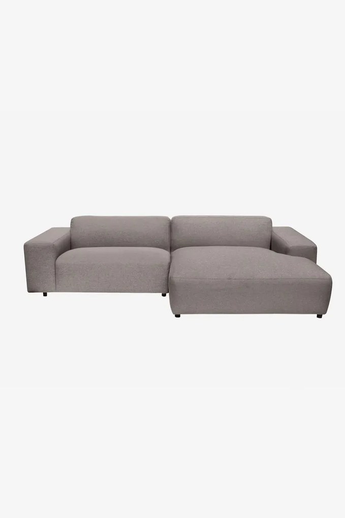 King 3-zits bank chaise longue rechts liver