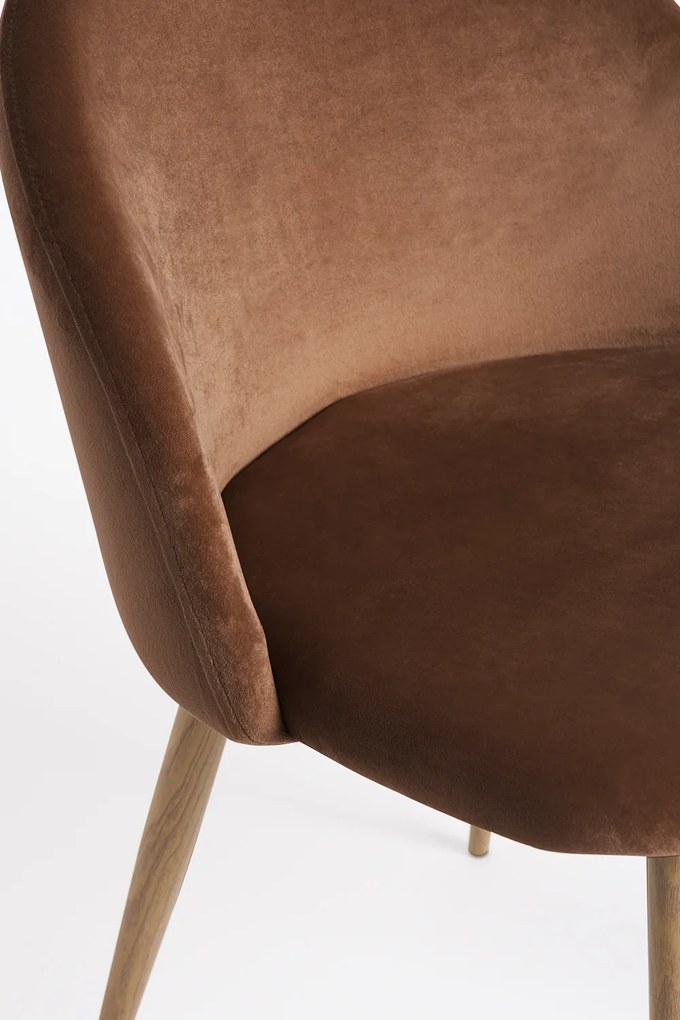 Set 4 fluwelen Vint Stoelen