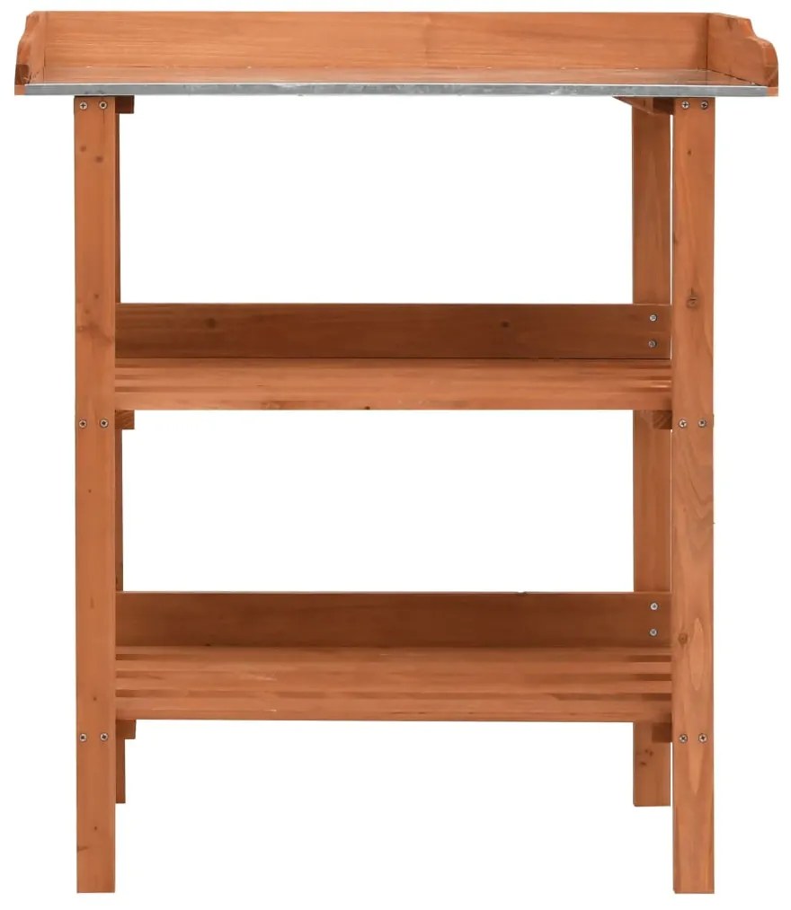 vidaXL Plantenstandaard 76x37x89 cm vurenhout