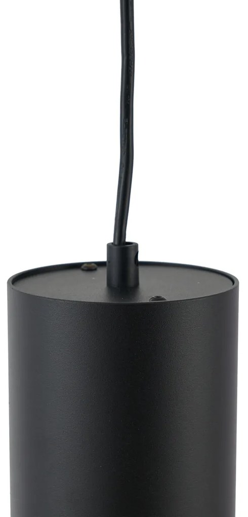 Moderne hanglamp zwart voor railsysteem 1-fase GU10 70mm - Iconic Holt