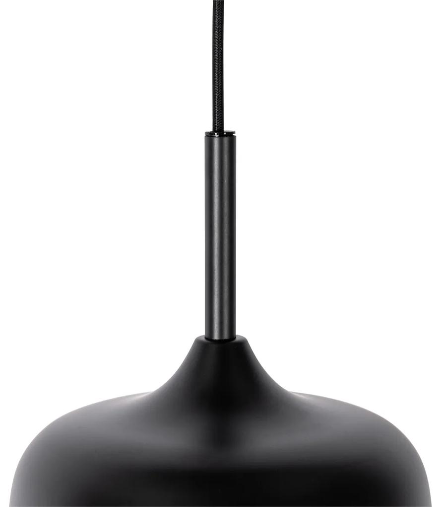 Hanglamp zwart met goud en smoke glas 3-lichts rond - Kyan Design E27 Binnenverlichting Lamp