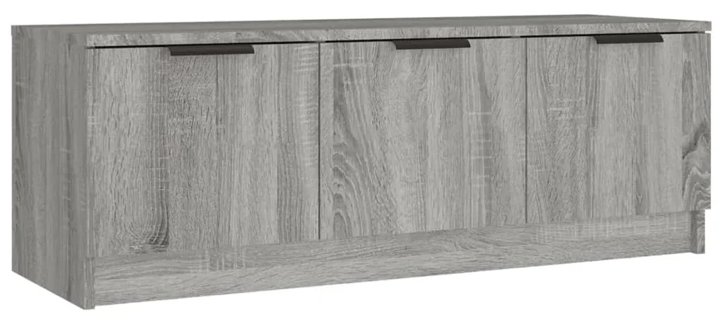 vidaXL Tv-meubel 102x35x36,5 cm bewerkt hout grijs sonoma eikenkleurig