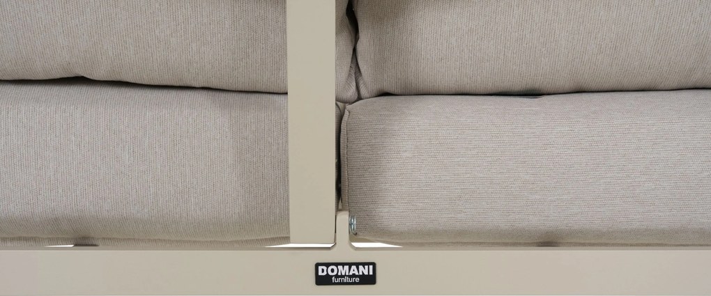 Hoek loungeset 5 personen Aluminium Taupe  Domani Furniture Leaf