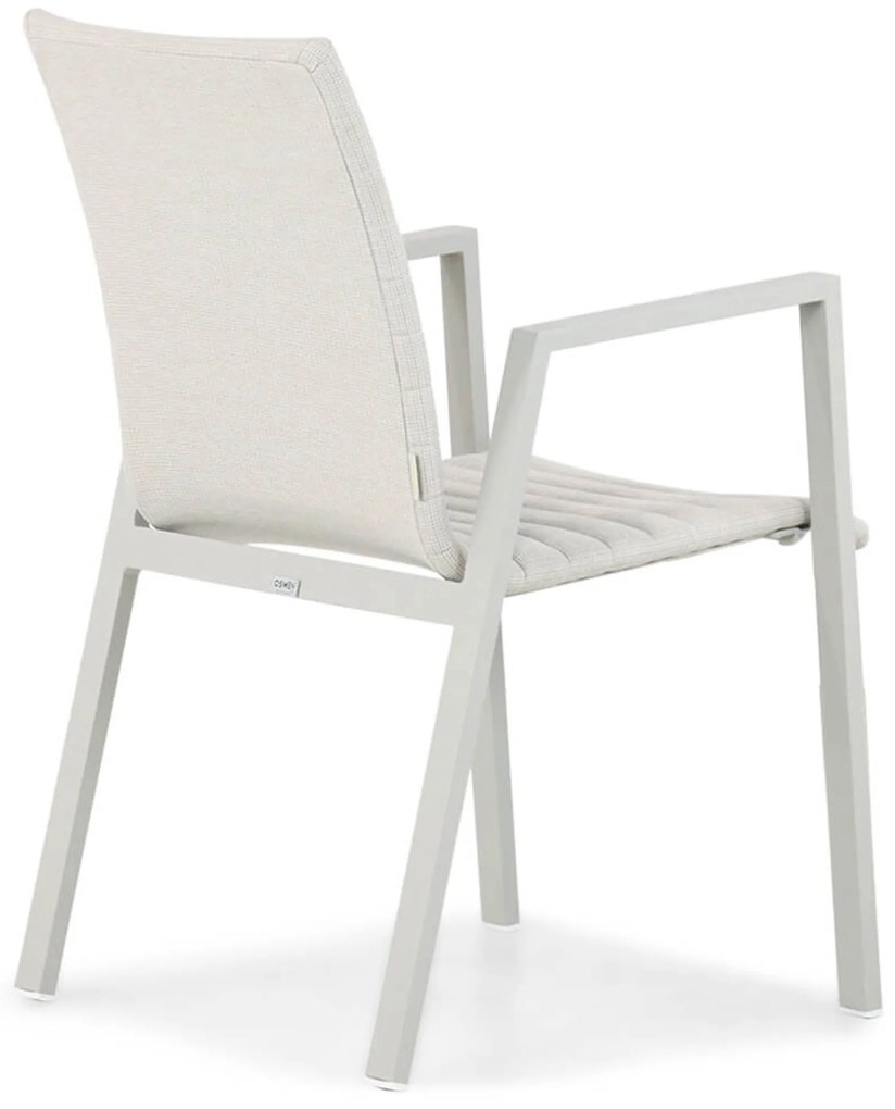 Tuinstoel stapelbaar Aluminium/textileen Taupe-naturel-bruin Osmen Joliet