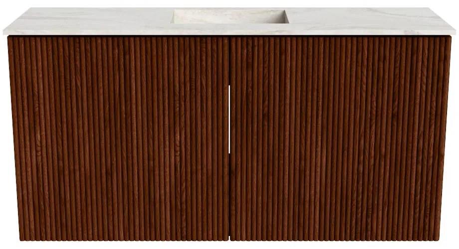 Mondiaz Joya DLux 80cm toiletmeubel ruby met wastafel faye midden 1 kraangat ostra