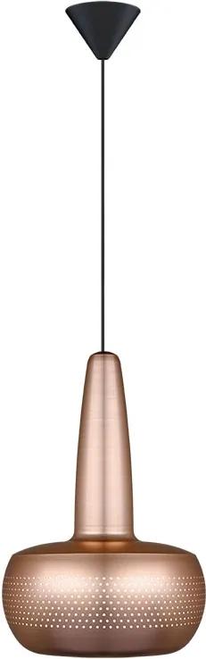 UMAGE Clava Koper - Ø 21.5 cm - Hanglamp - Koordset zwart- Lampenkap - Koord - Lamp - Metaal - Organische - Metalen - Design