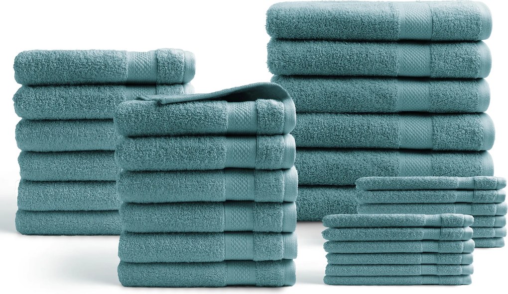 Handdoeken 30 delig set– Hotel Collectie – denim