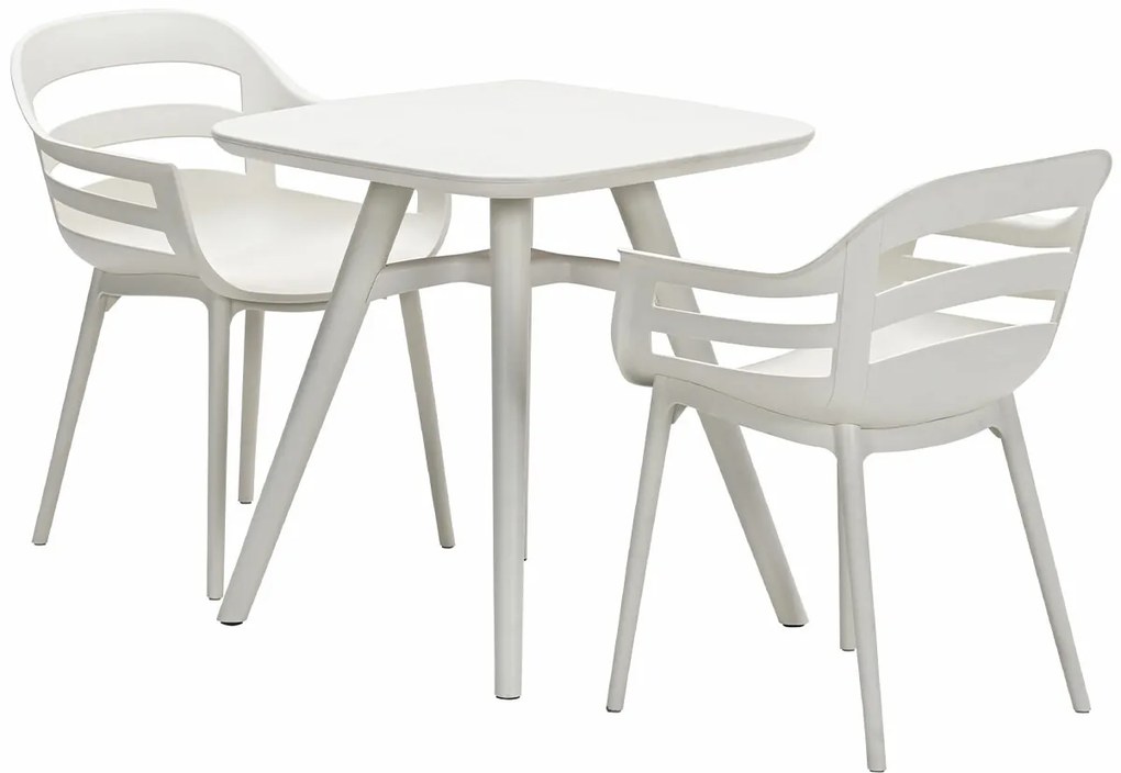 Garden Impressions Sunny balkonset 3-delig - Hareno tuintafel 71x71 cm - zand