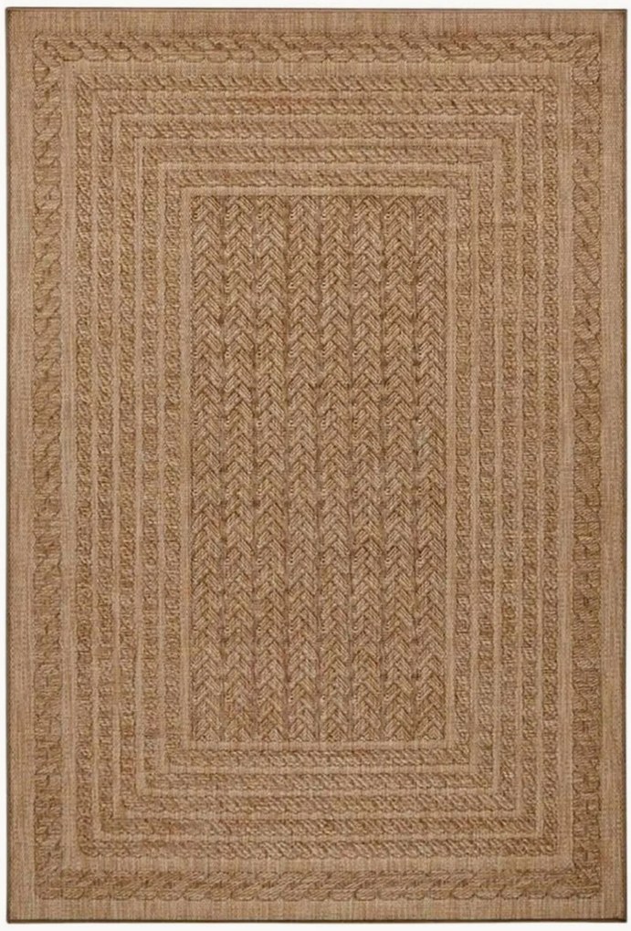 Binnen- & buitentapijt Limonero in jute-look
