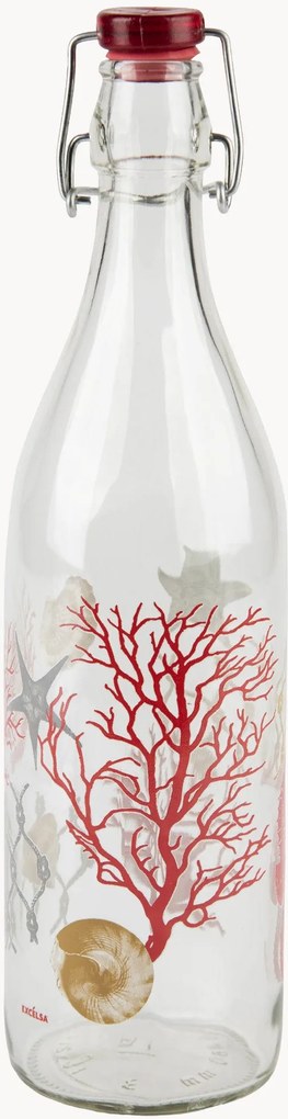 Glazen waterfles Coral, 1 L