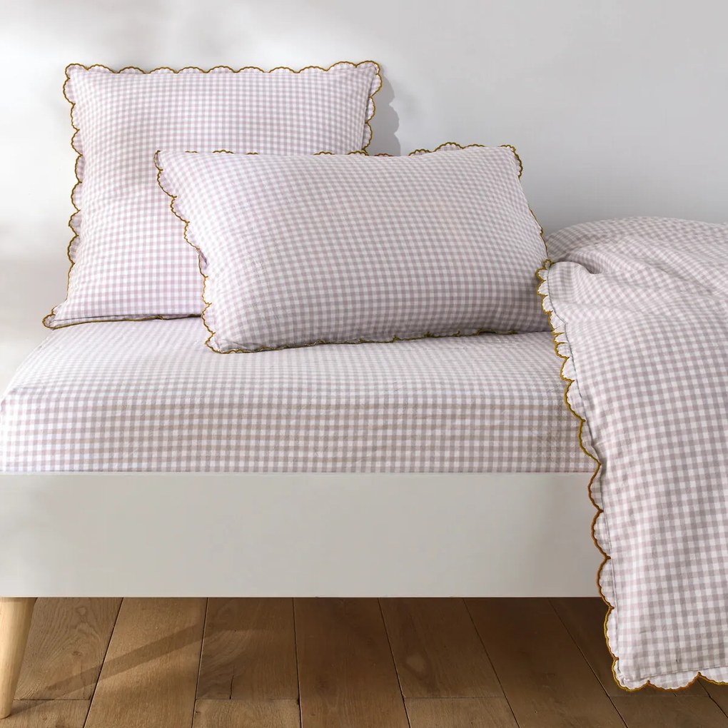 Katoenen hoeslaken met omslag 25 cm, Lilou